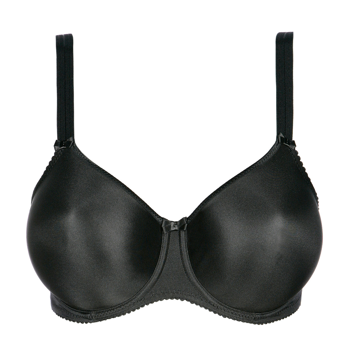 PrimaDonna Satin BH med bøjle, sort - 0161330 - ZWA - Black