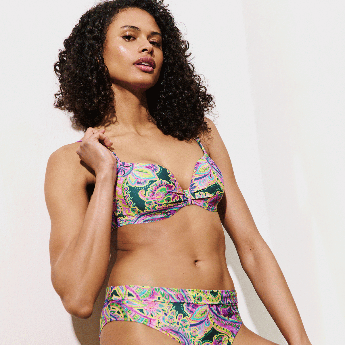 Marie Jo Jolise bikini top med bøjle, multi - 1008416 - TOP - Tropical Paisley