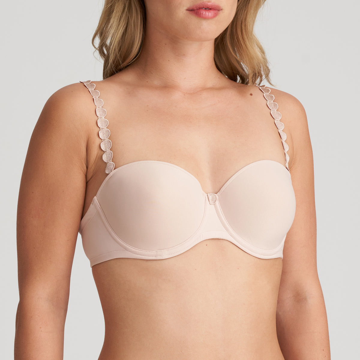Marie Jo Tom stropløs BH, beige - 0120828 - CAL - Caffe Latte