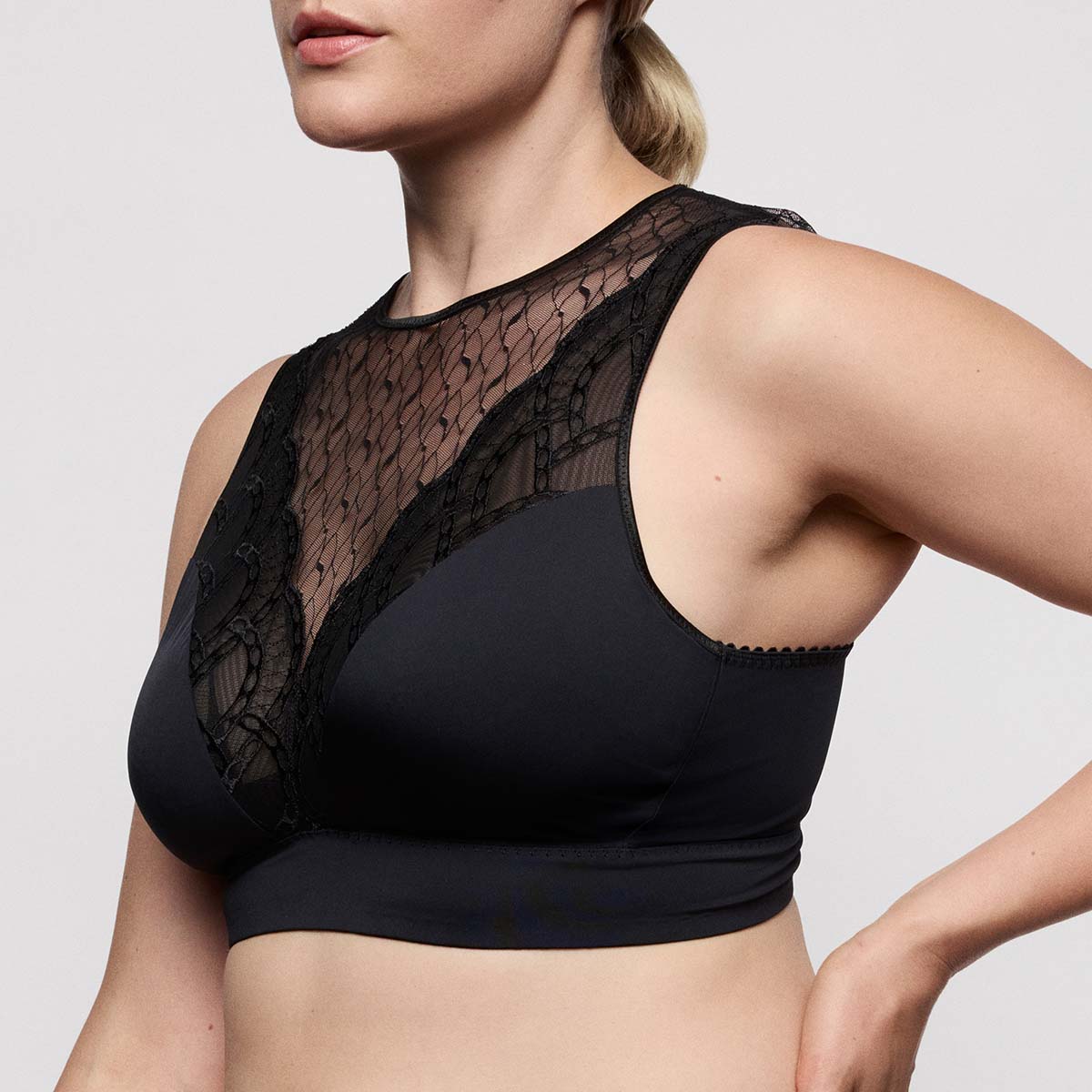 PrimaDonna Naica bralette BH, sort - 0163596 - ZWA - Black