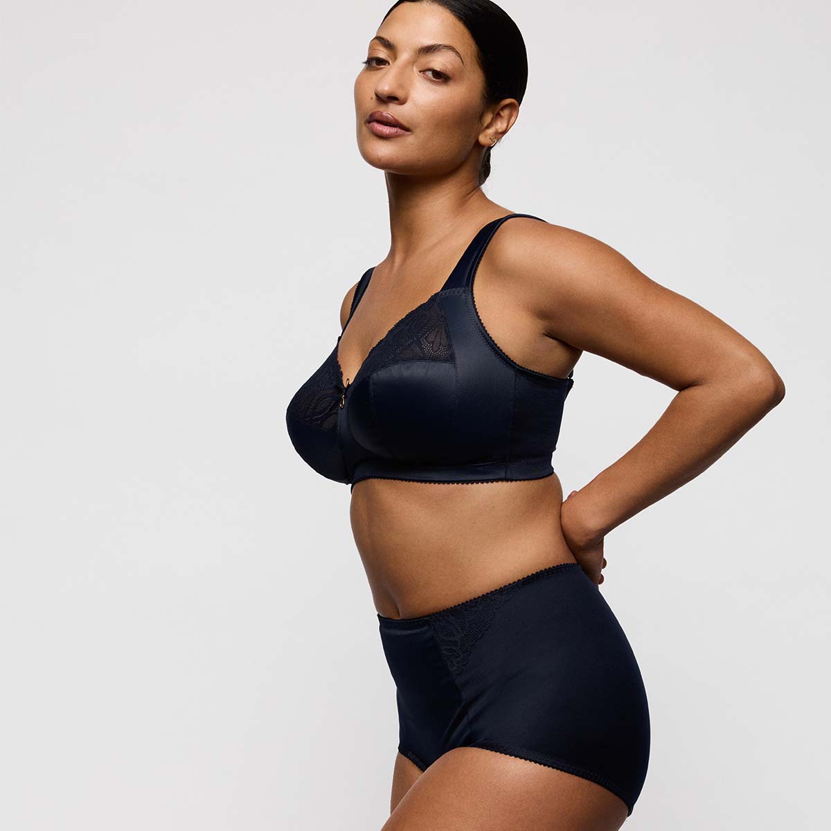 PrimaDonna Salerno BH uden bøjle, blå - 0163537 - MID - Midnight Blue