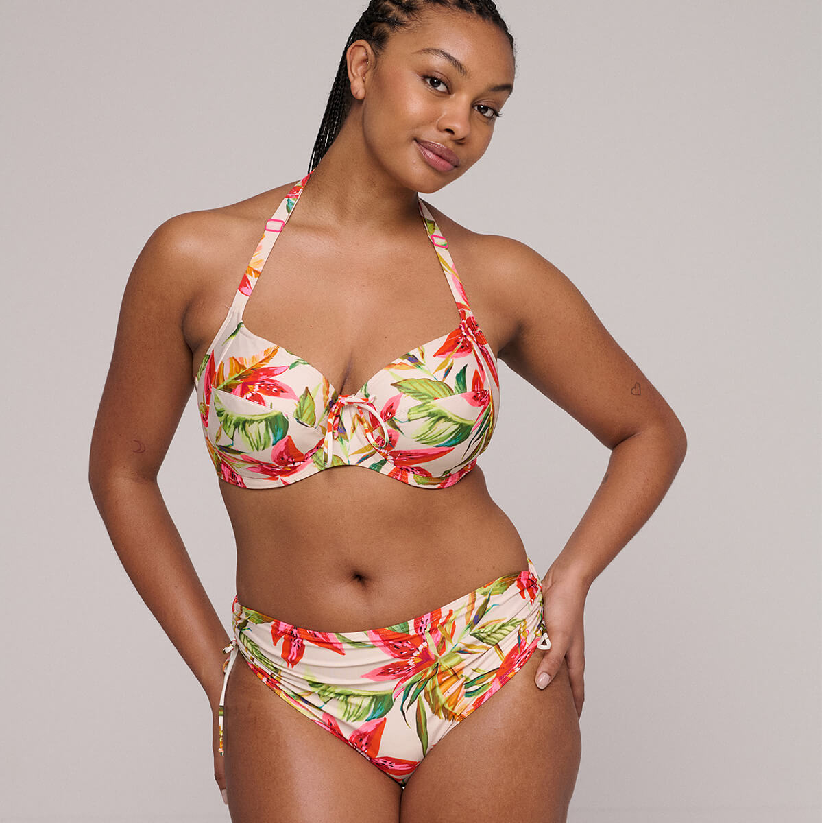 PrimaDonna Tanzania bikini top med bøjle, multi - 4012710 - CTR - Calm Tropics