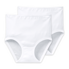 Schiesser 2-Pack maxi trusse, hvid - 000005 - 100 - White