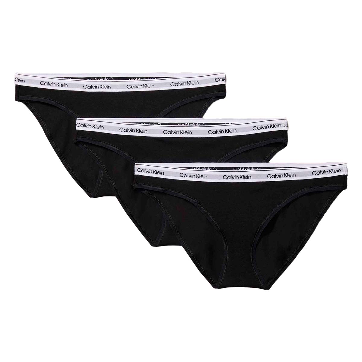 Calvin Klein Icon Logo 3-Pack tai trusse, sort - 000QD5207E - UB1 - Black/Black/Black