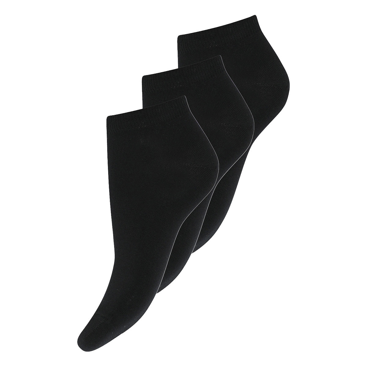 Decoy Sneaker 3-pak ankelstrømper, sort - 9-20226-65 - 1100 - Black