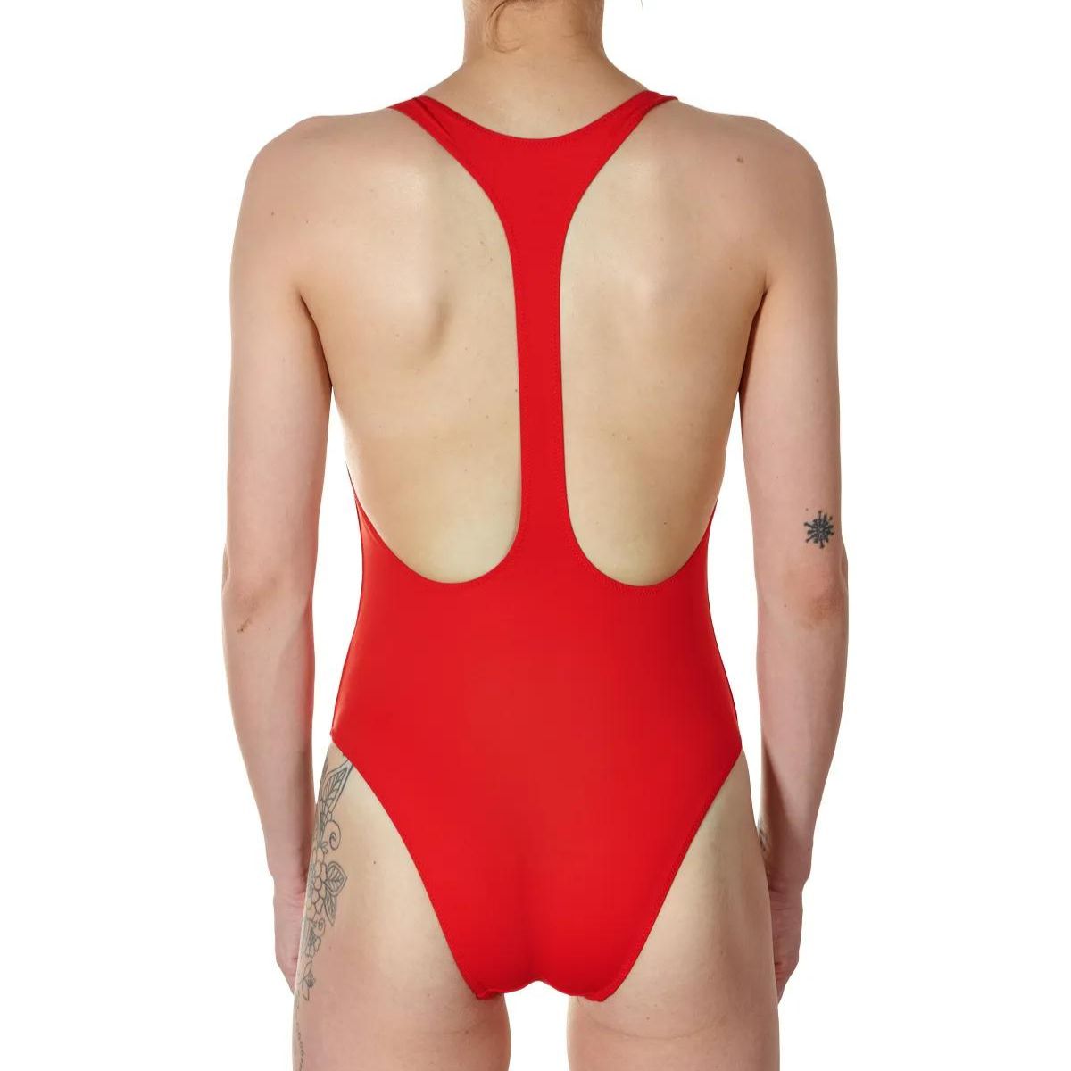 Calvin klein Scoop badedragt uden bøjle, rød - 00986 - XBG - High Risk Red