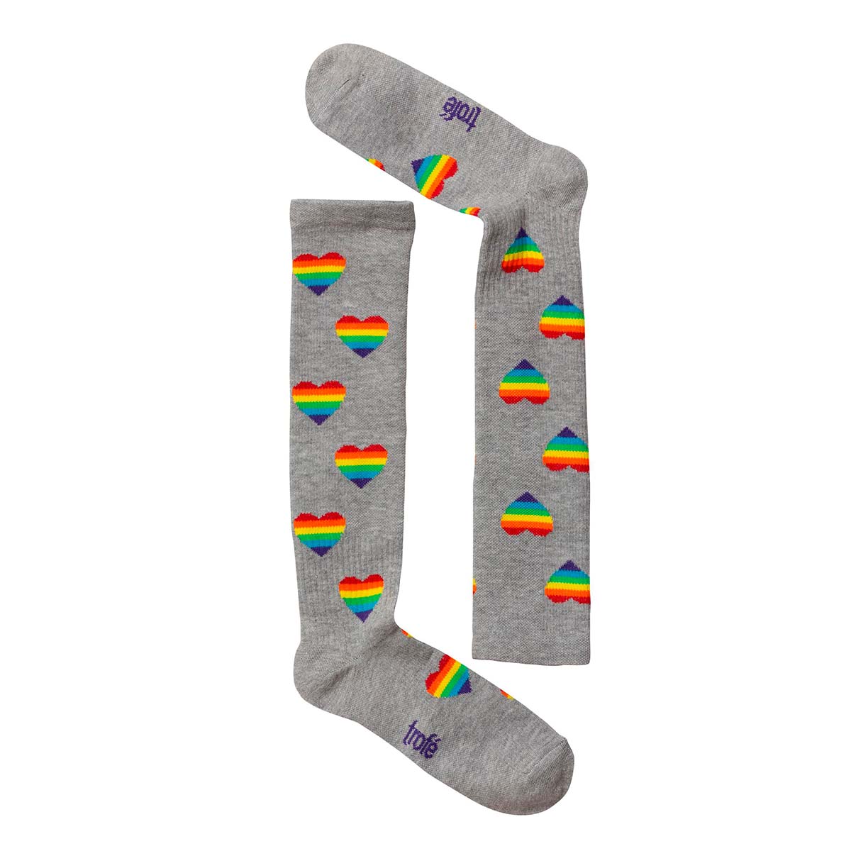 Trofé støttestrømper, grå - 01601 - 2011 - Grey/Multicoloured