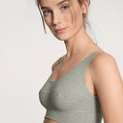 Calida Elastic Bustier BH top, grå - 2138 - 096 - Stone Melange
