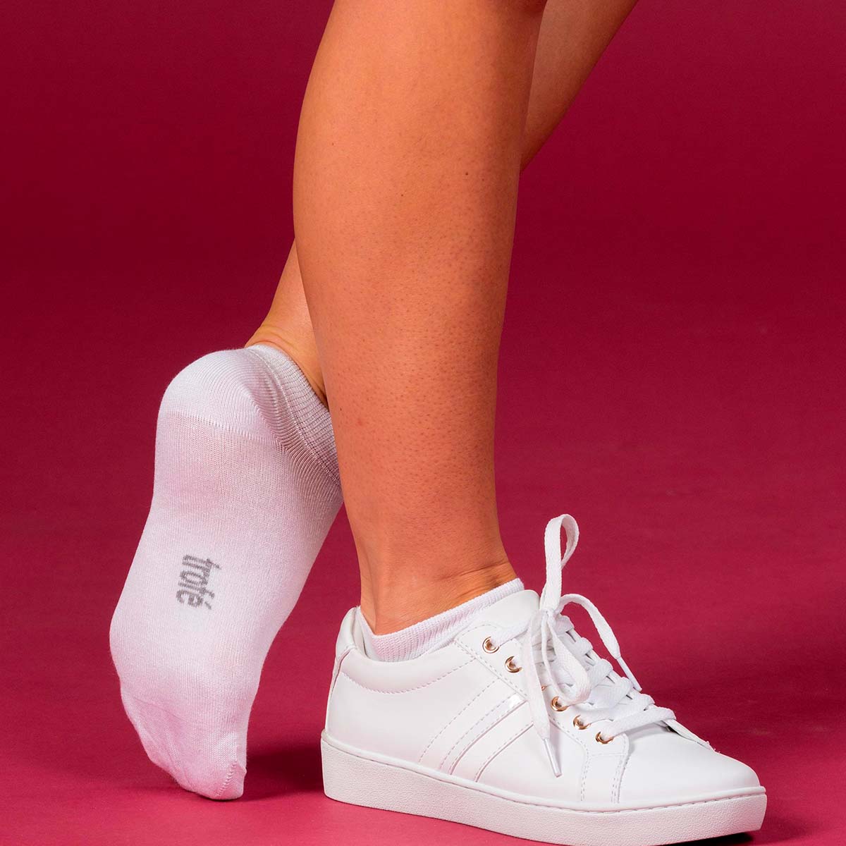 Trofé Sneaker 2-pak ankelstrømper, hvid - 02200 - 1000 - White