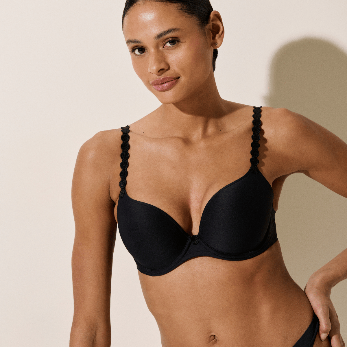 Marie Jo Tom push-up BH, sort - 0220827 - CHB - Charcoal