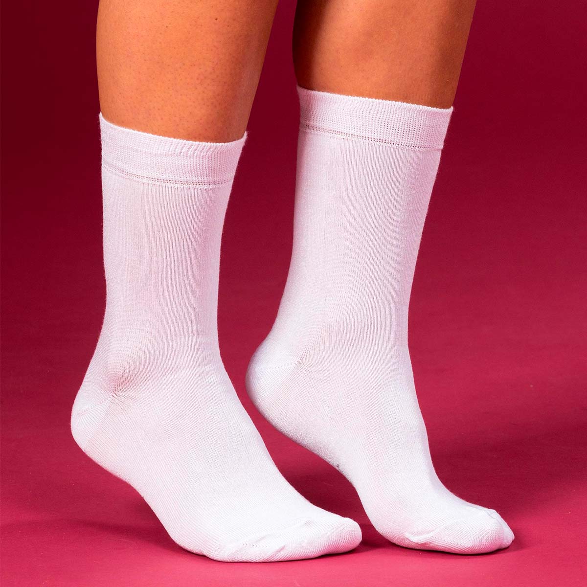 Trofé 2-pak bambusstrømper, hvid - 02400 - 1000 - White