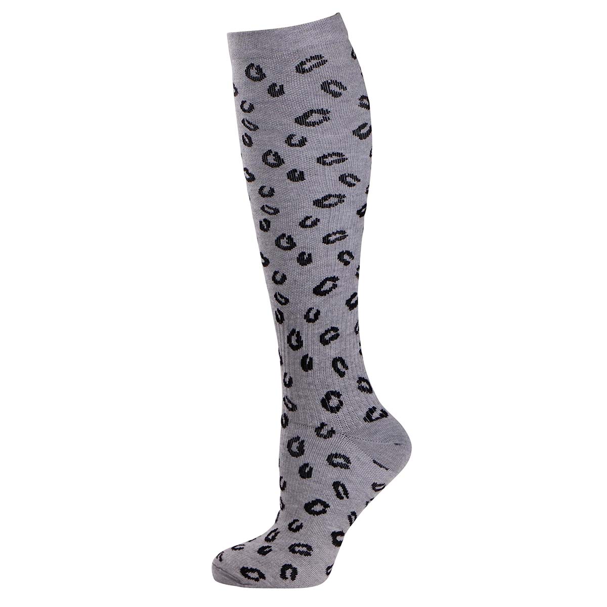 Trofé støttestrømper, leopard - 02601 - 1222 - Grey