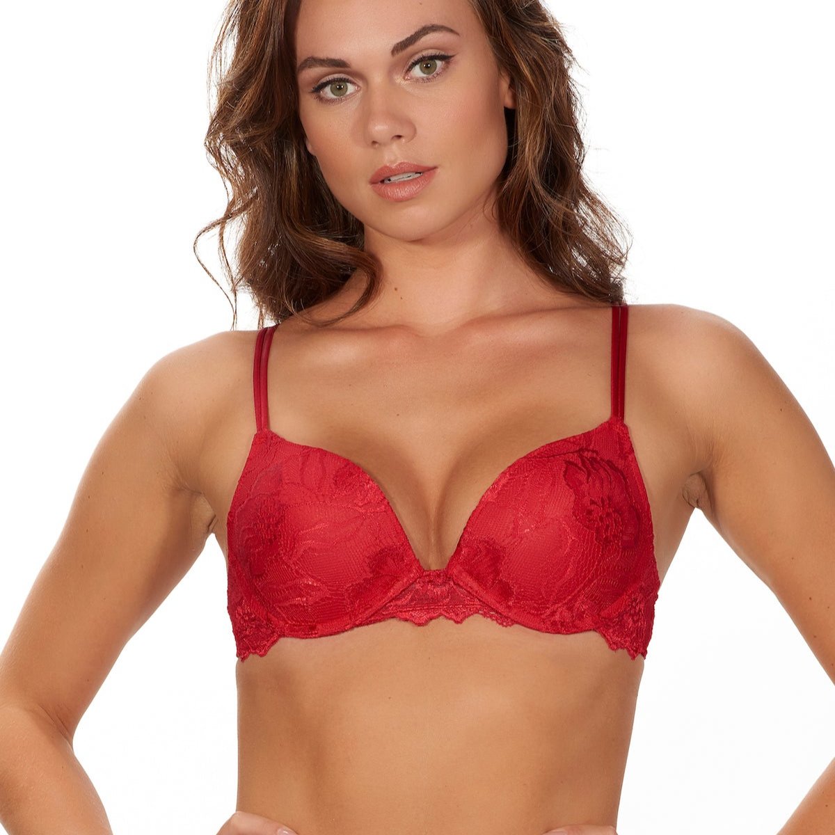 After Eden Anna Gel push-up BH, rød - 10.08.5165 - 050 - Red