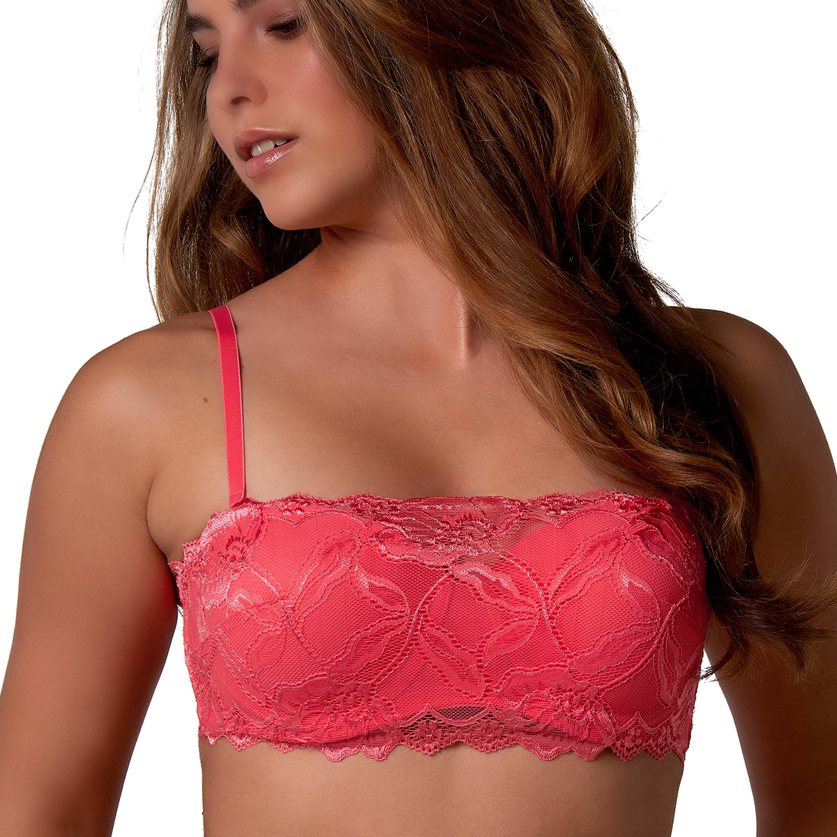 After Eden Anna bandeau, koralrød - 10.09.5165 - 048 - Bright Pink