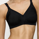 Triumph Doreen + Cotton 01 N BH uden bøjle, sort - 10004928 - 0004 - Black