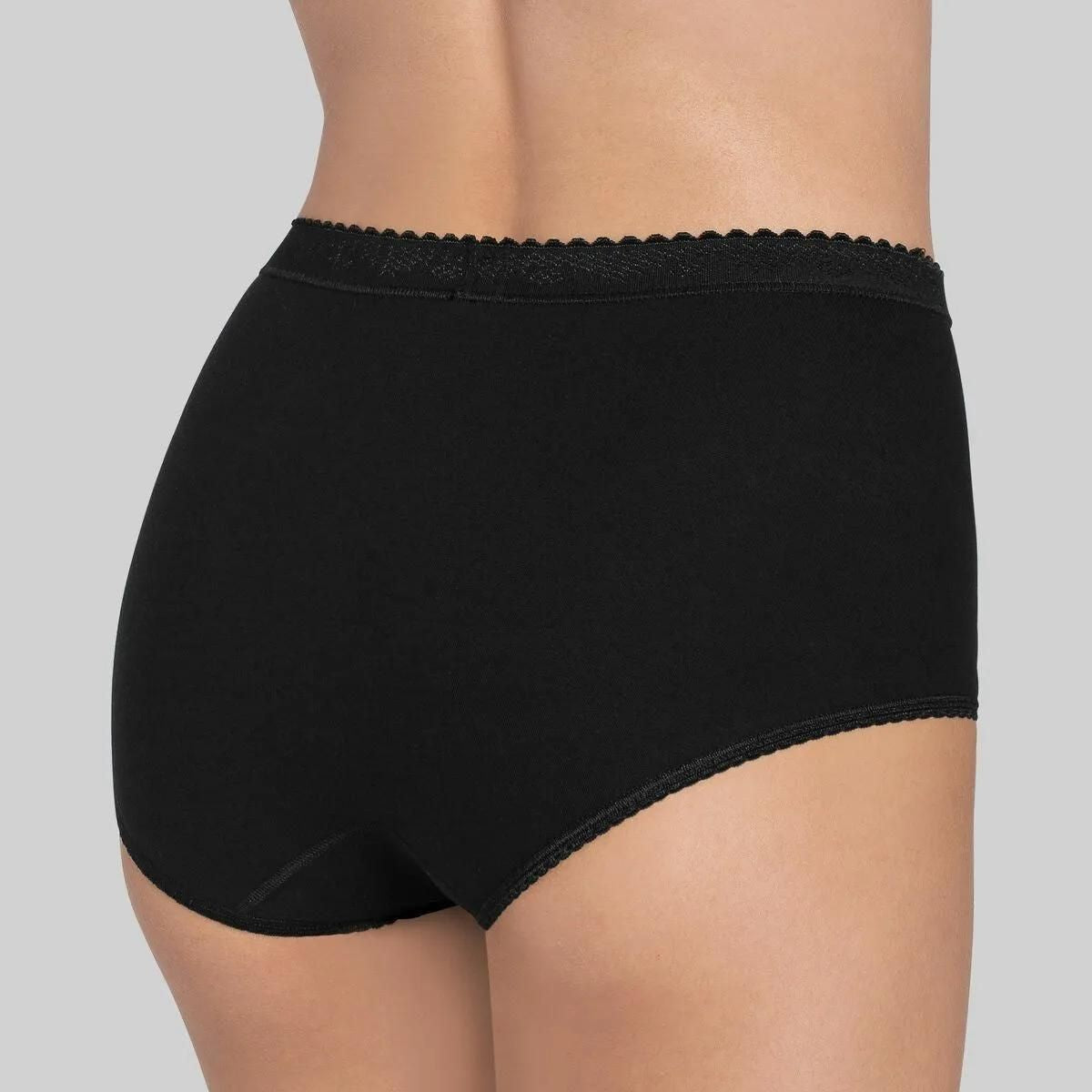 Sloggi Control maxi trusse, sort - 10005203 - 0004 - Black