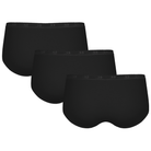 Sloggi Basic+ 3-Pack midi trusse, sort - 10007657 - 0004 - Black
