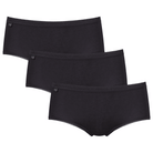 Sloggi Basic+ 3-Pack midi trusse, sort - 10007657 - 0004 - Black