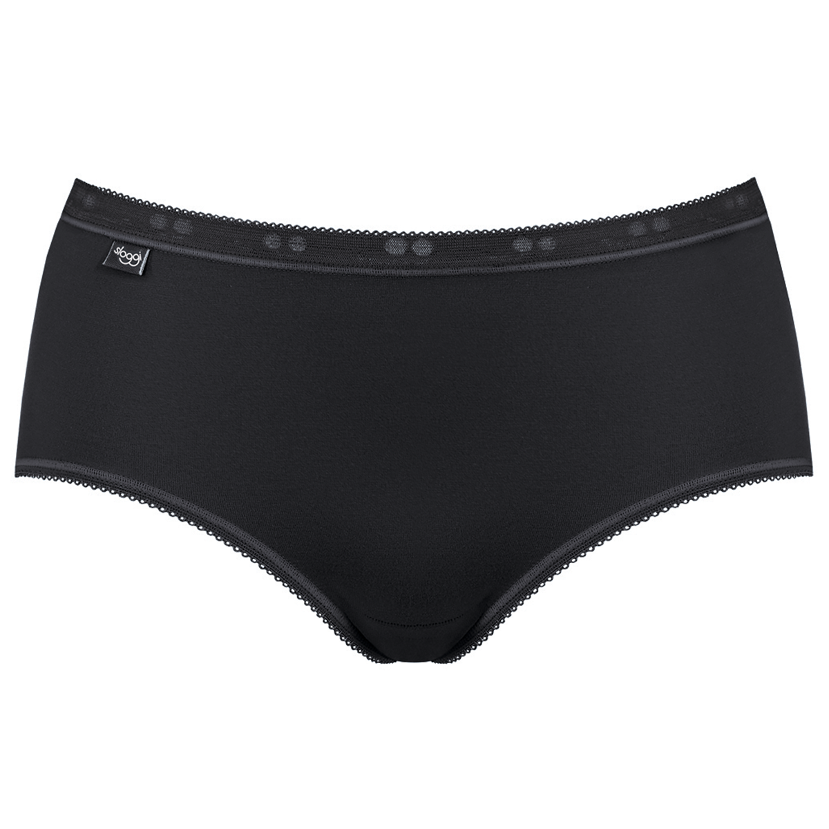Sloggi Basic+ 3-Pack midi trusse, sort - 10007657 - 0004 - Black
