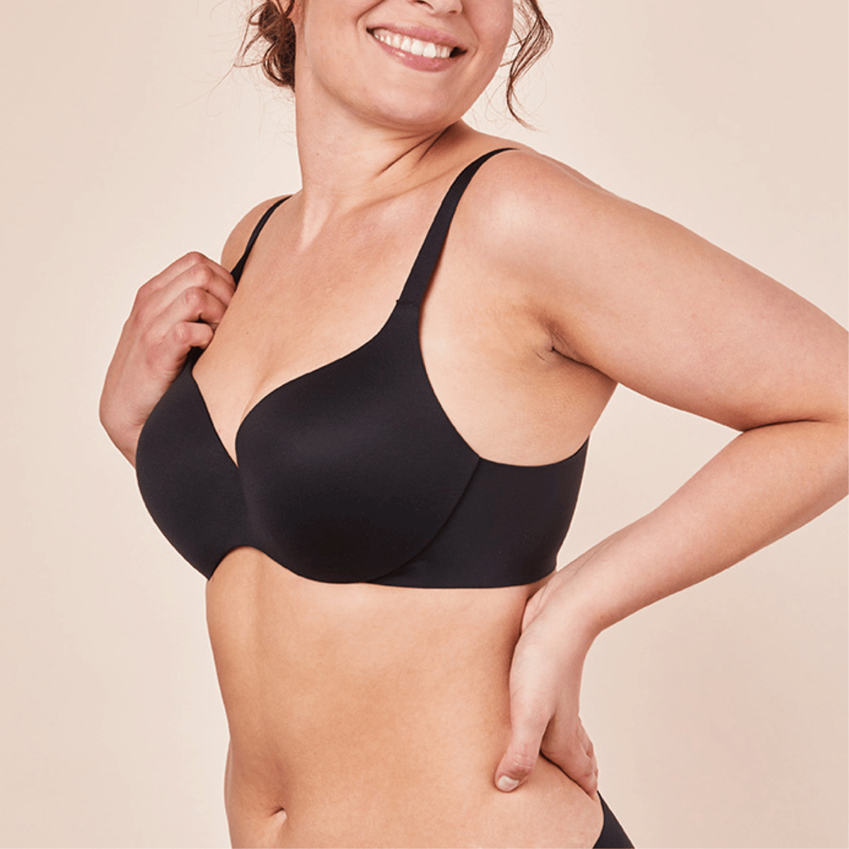 Royal Lounge Fit BH med bøjle, sort - 1001-910 - 999 - Black
