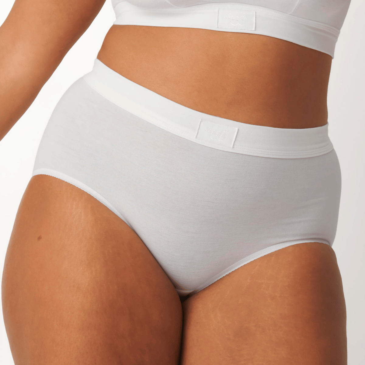 Sloggi Double Comfort maxi trusse, hvid - 10146348 - 0003 - White