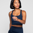Girlfriend Collective Paloma sports BH, blå - 1002 - Midnight - Midnight