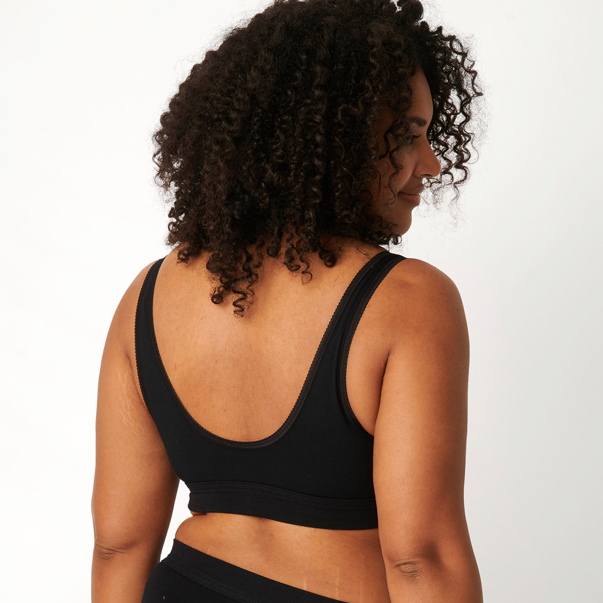 Sloggi Double Comfort BH top, sort - 10022574 - 0004 - Black