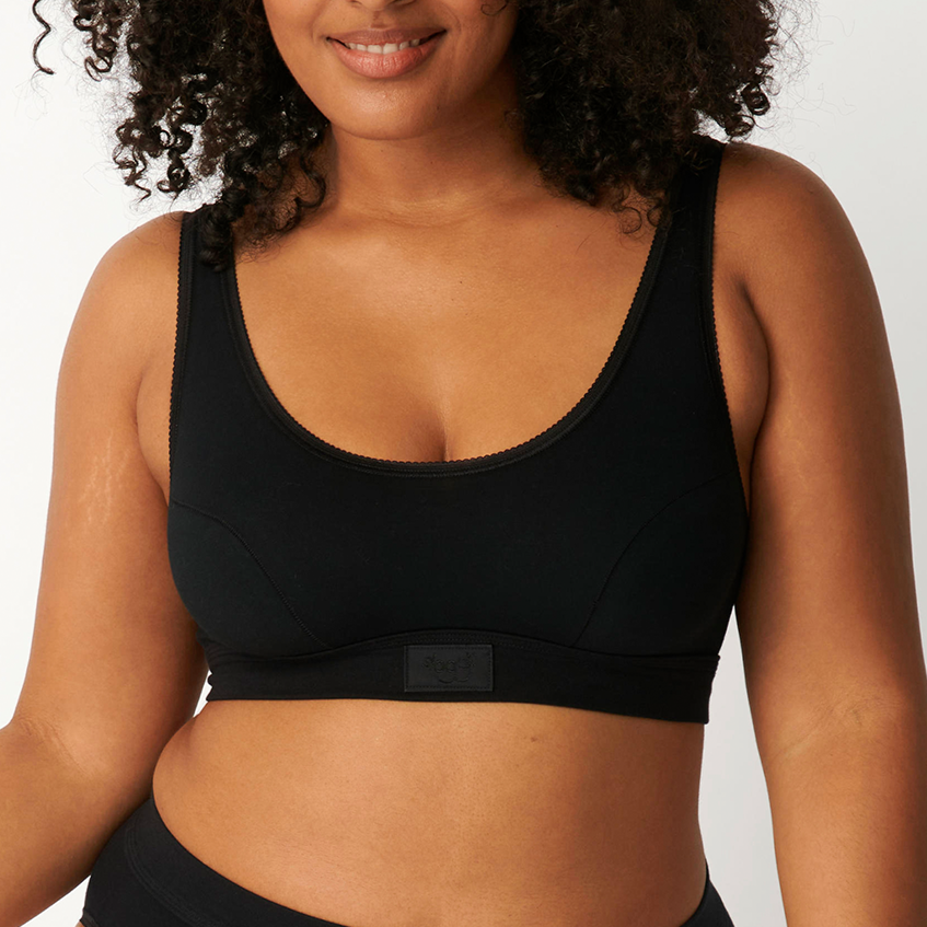 Sloggi Double Comfort BH top, sort - 10022574 - 0004 - Black