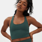 Girlfriend Collective Paloma sports BH, grøn - 1002 - MOSS - Moss