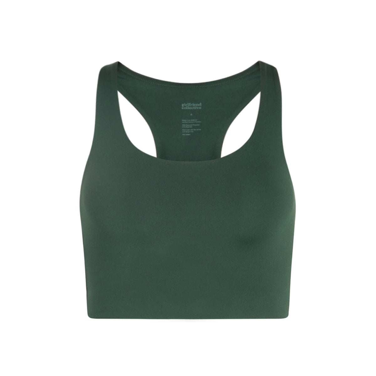 Girlfriend Collective Paloma sports BH, grøn - 1002 - MOSS - Moss
