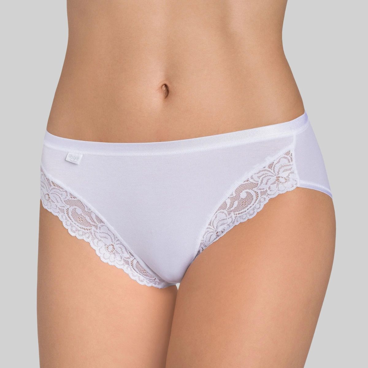 Sloggi Romance tai trusse, hvid - 10031895 - 0003 - White