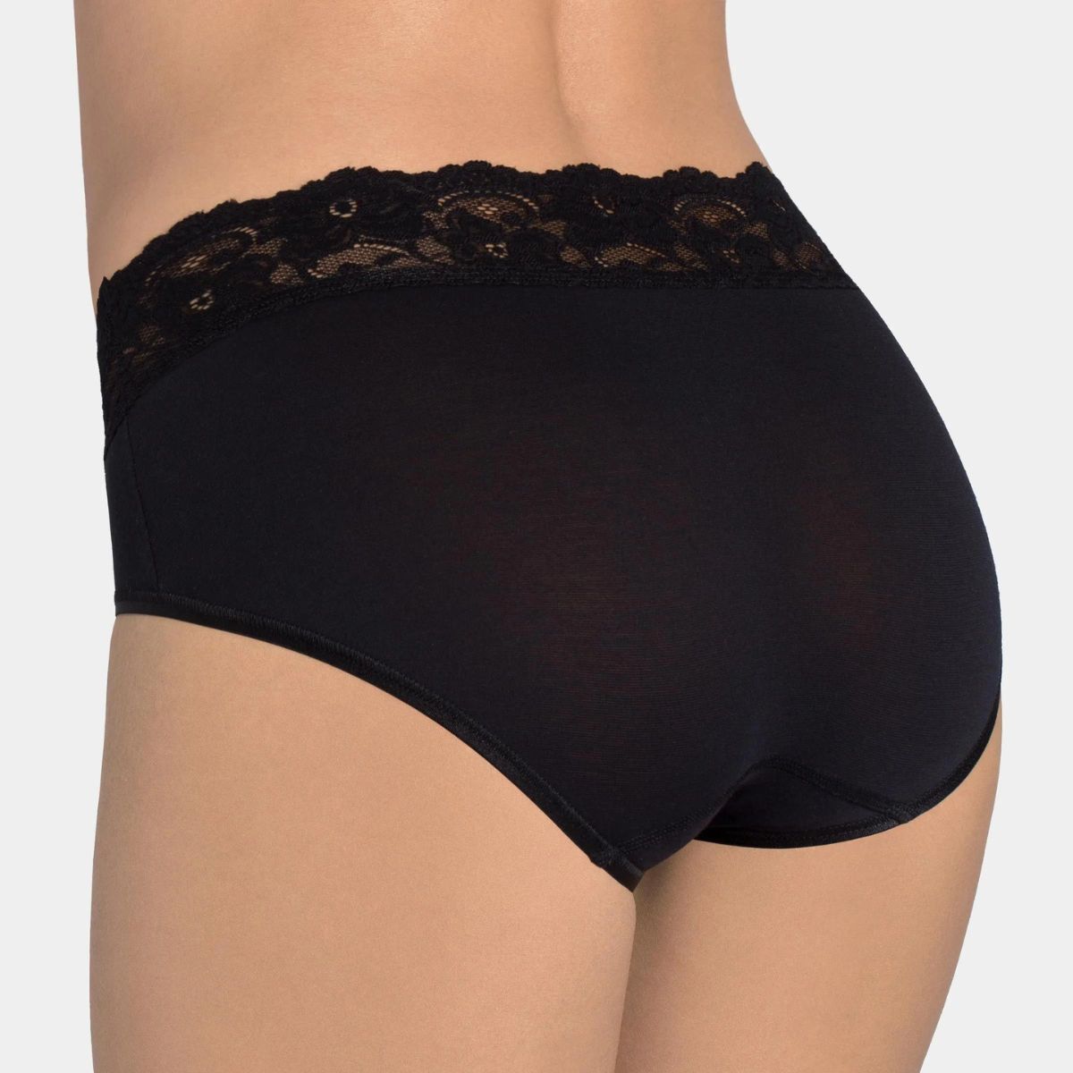 Sloggi Romance midi trusse, sort - 10031896 - 0004 - Black