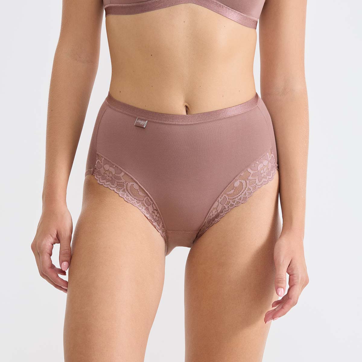 Sloggi Romance maxi trusse, rosa - 10031897 - 1141 - Cacao