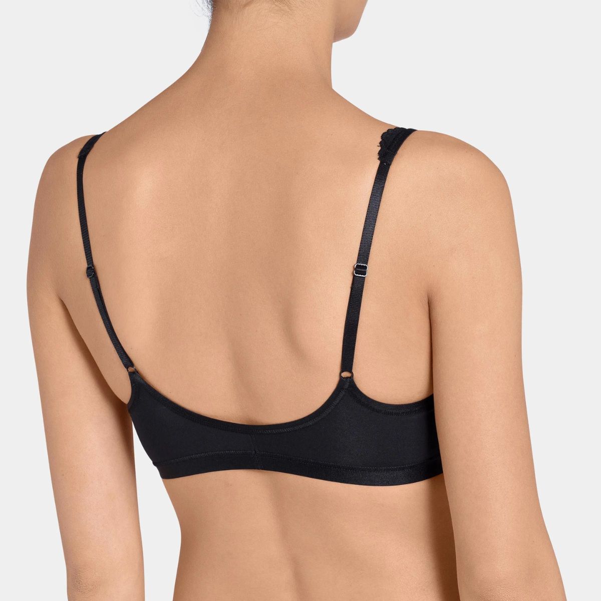 Sloggi Romance Soft BH uden bøjle, sort - 10031898 - 0004 - Black
