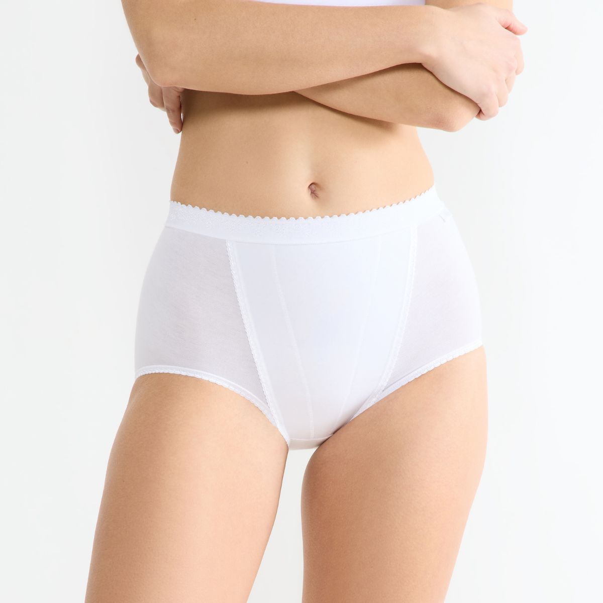 Sloggi Control 2-pak maxi trusse, hvid - 10037875 - 0003 - White