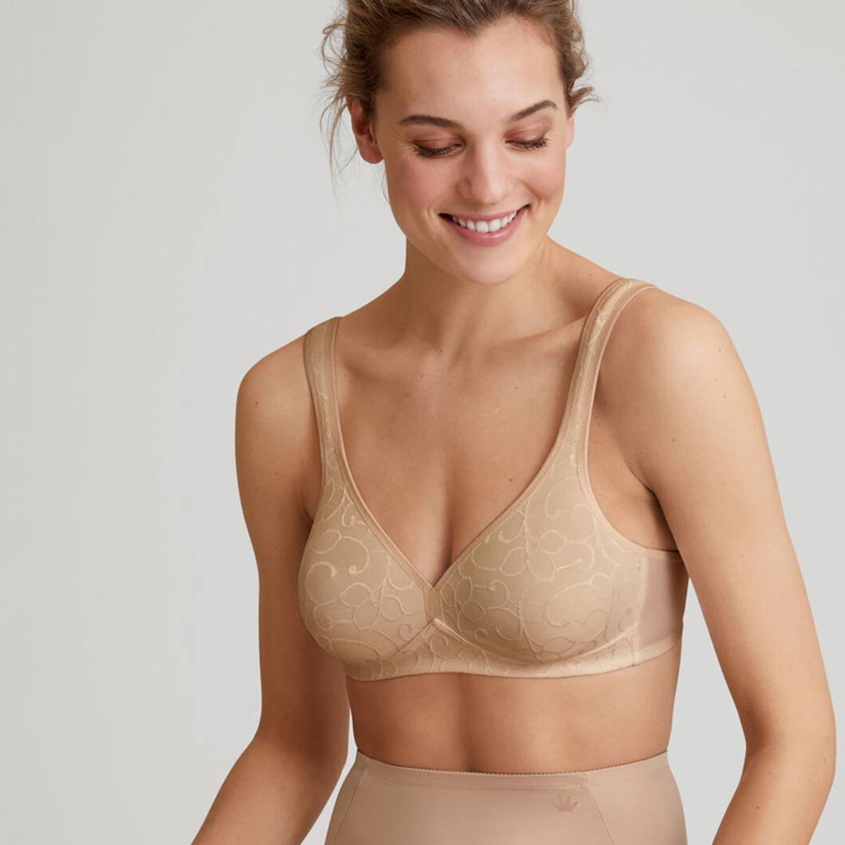 Triumph Elegant Cotton N BH uden bøjle, beige - 10100175 - M001 - Skin Light Combination