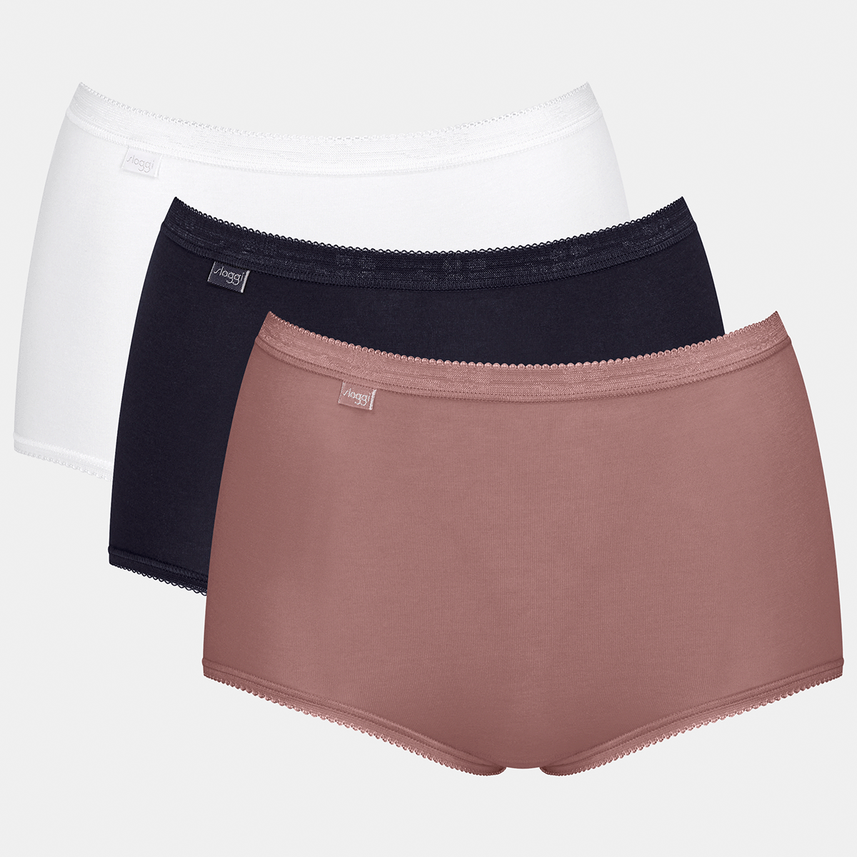 Sloggi Basic Cotton H 3-Pack maxi trusse, multi - 10146326 - V016 - Multiple Colours