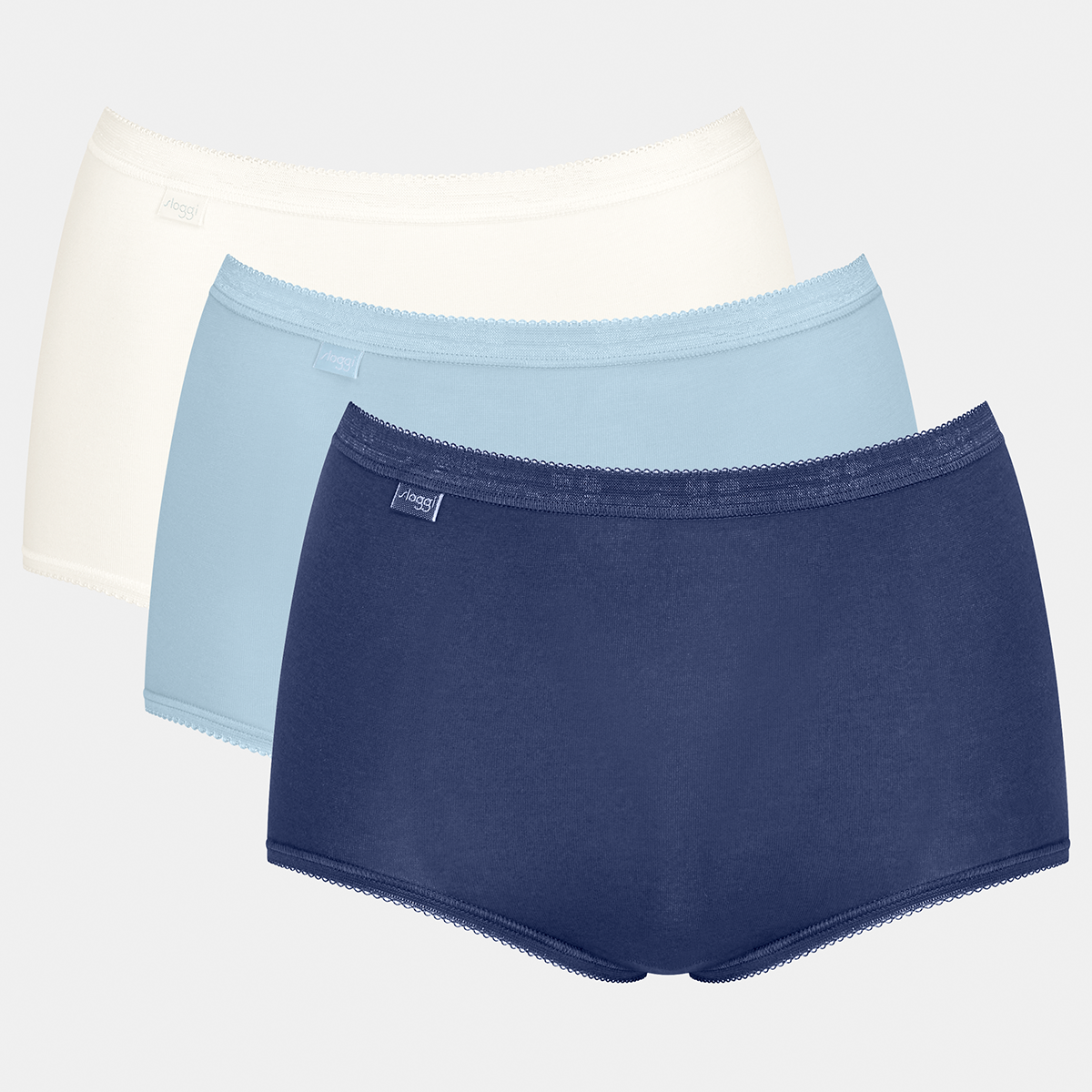 Sloggi Basic+ C3P 3-Pack maxi trusse, multi - 10105593 - V020 - Multiple Colours