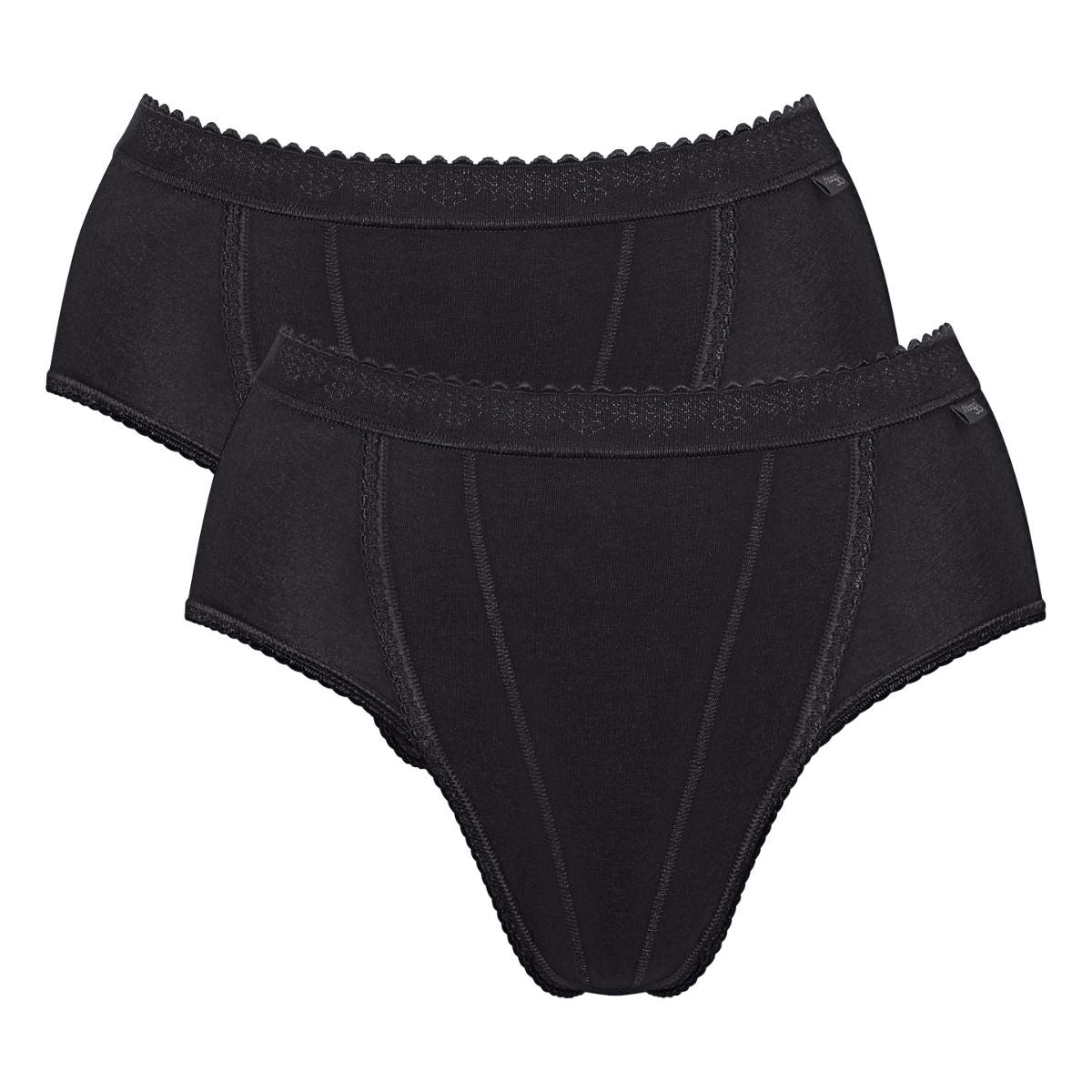 Sloggi Control 2-pak tai trusse, sort - 10107162 - 0004 - Black