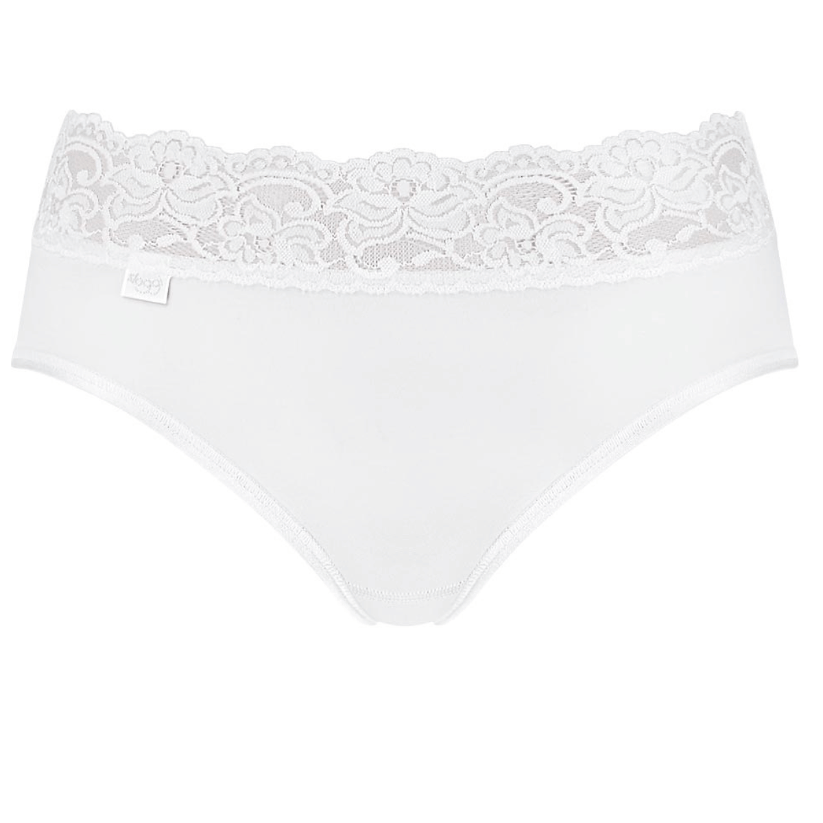 Sloggi Romance midi trusse, hvid - 10146352 - 0003 - White
