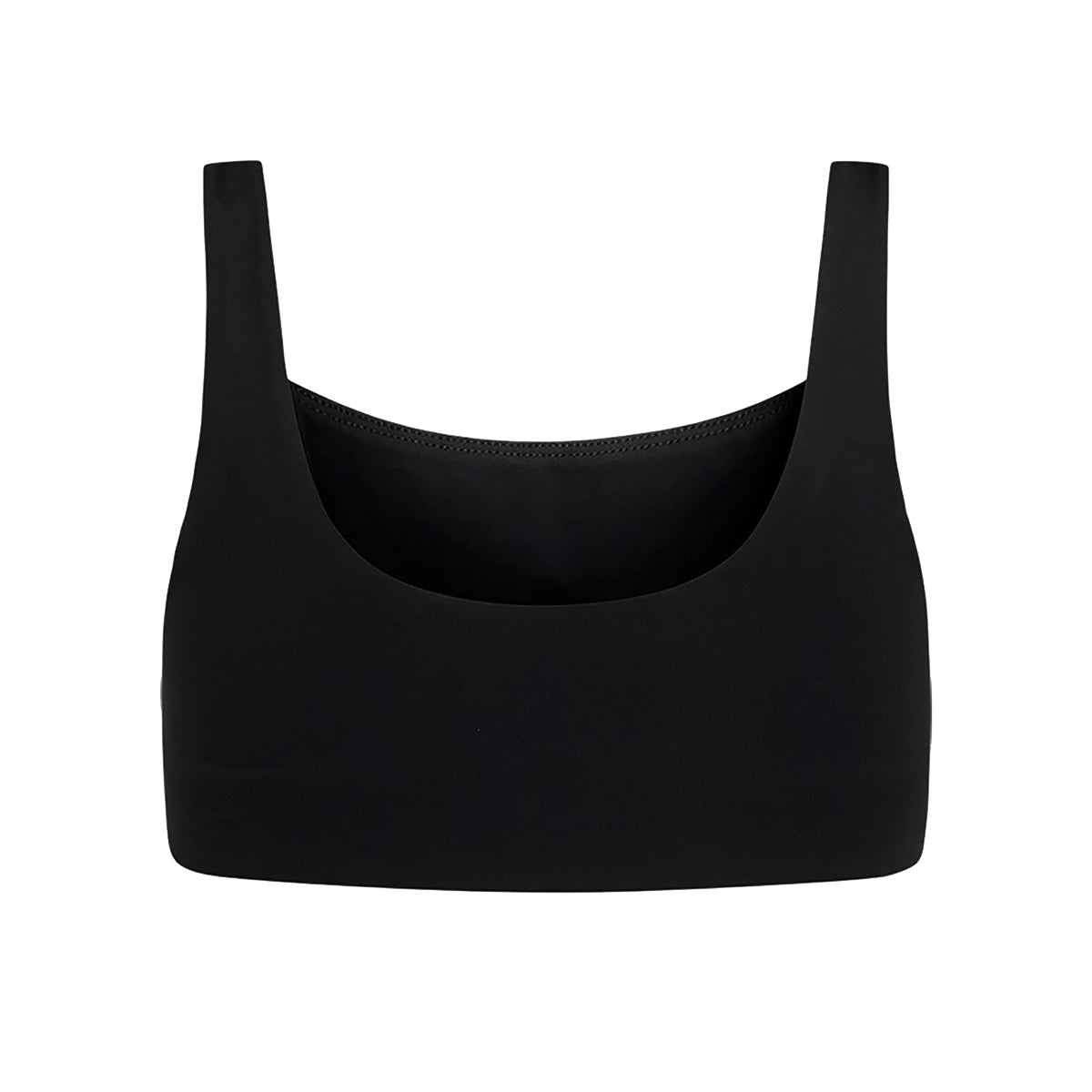 Girlfriend Collective Tommy Square Neck sports BH, sort - 1016 - BLACK - Black