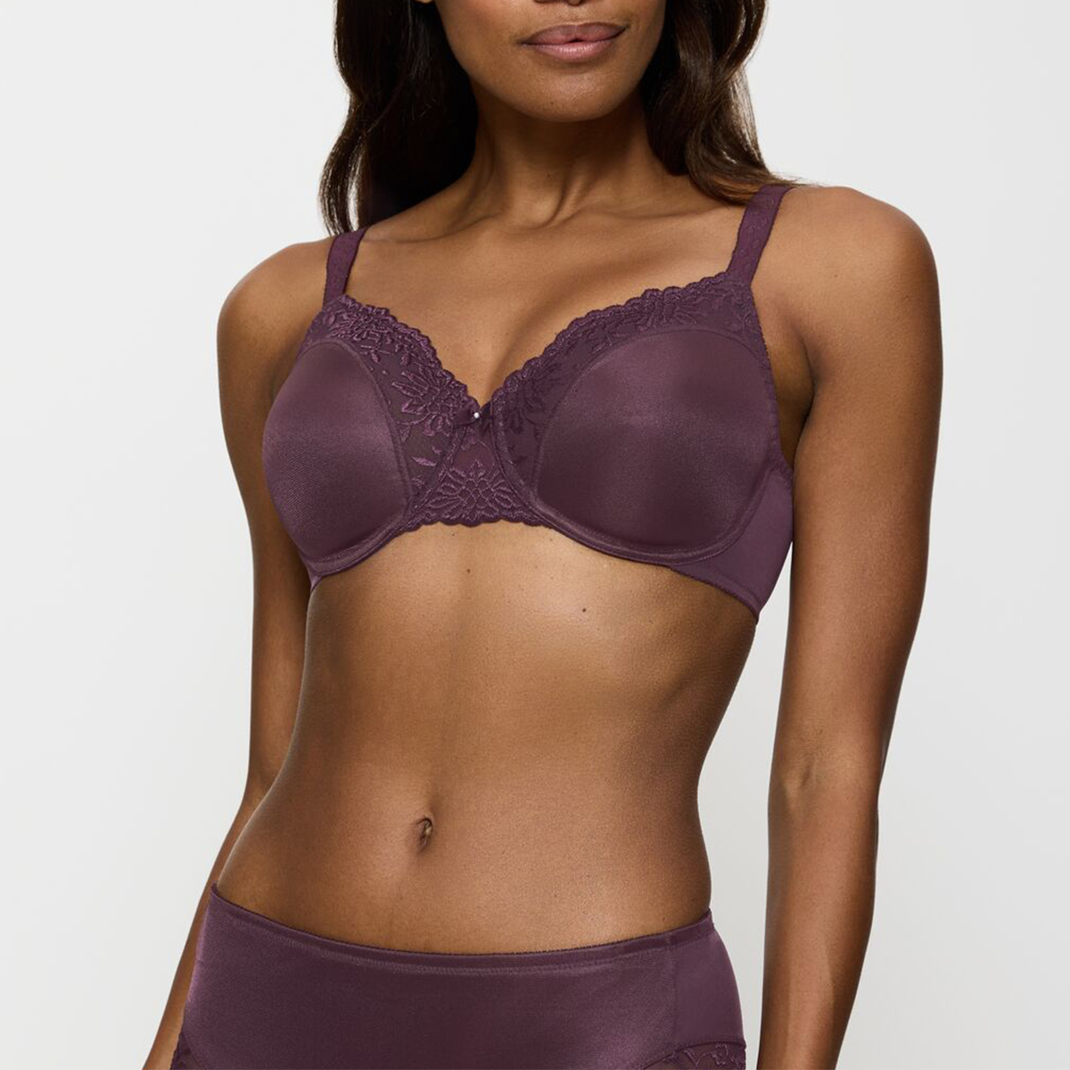 Triumph Ladyform Soft W BH med bøjle, lilla - 10166306 - 00NS - Purple