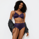Triumph Ladyform Soft W BH med bøjle, lilla - 10166306 - 00EH - Royal Purple