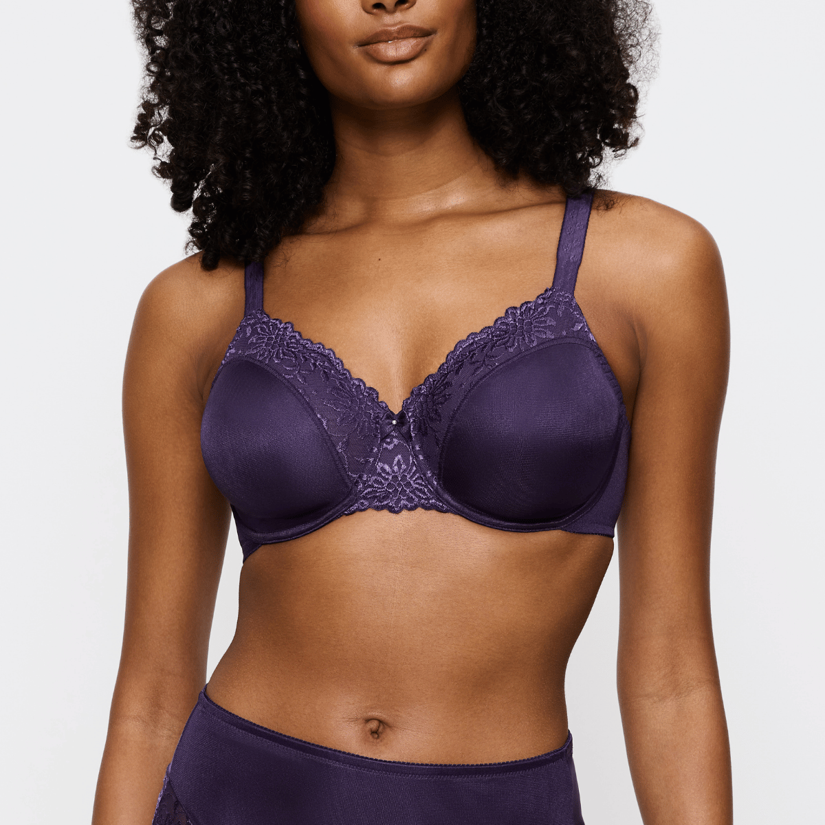Triumph Ladyform Soft W BH med bøjle, lilla - 10166306 - 00EH - Royal Purple