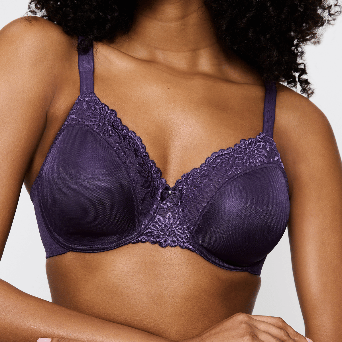 Triumph Ladyform Soft W BH med bøjle, lilla - 10166306 - 00EH - Royal Purple