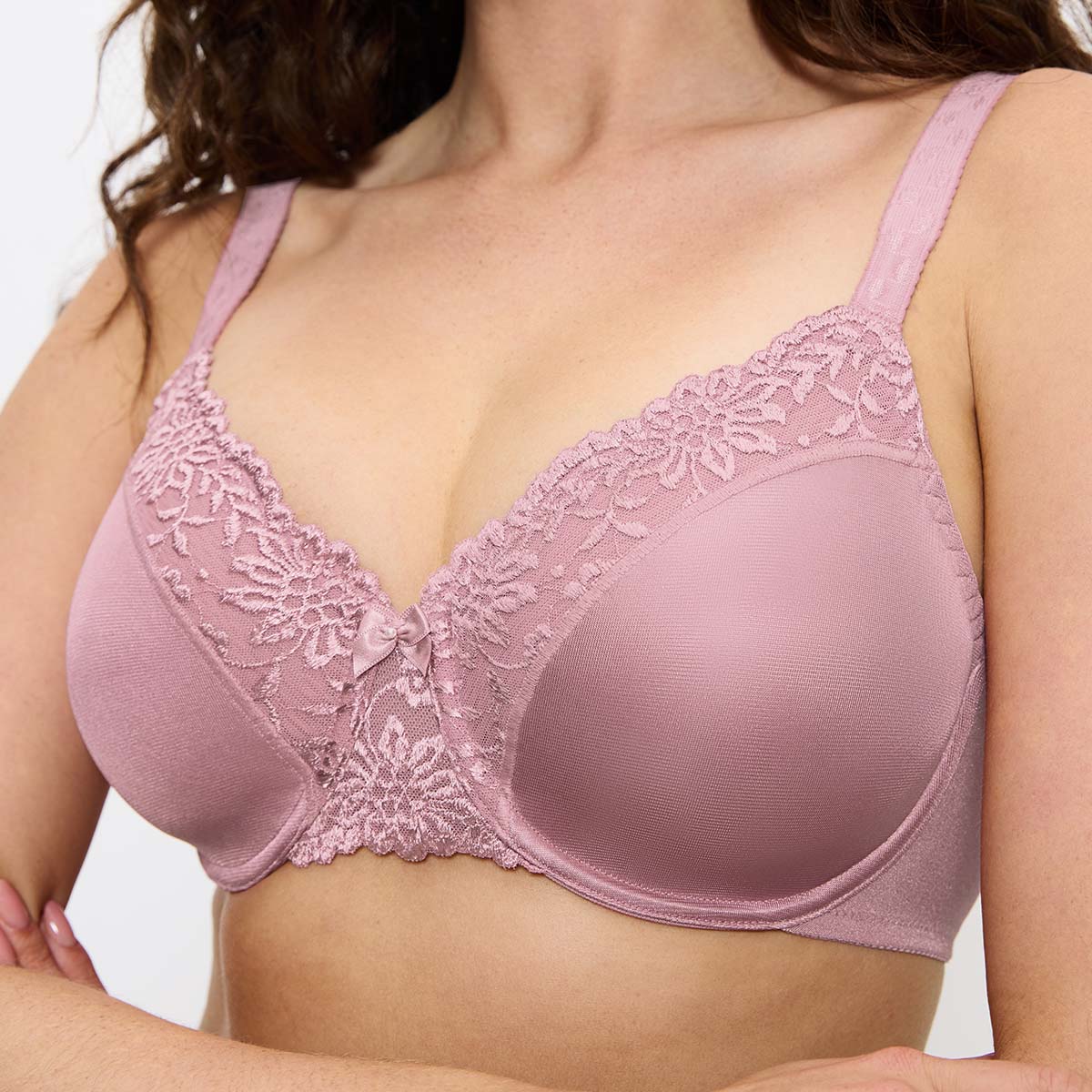 Triumph Ladyform Soft W BH med bøjle, rosa - 10166306 - 6406 - Rosebloom