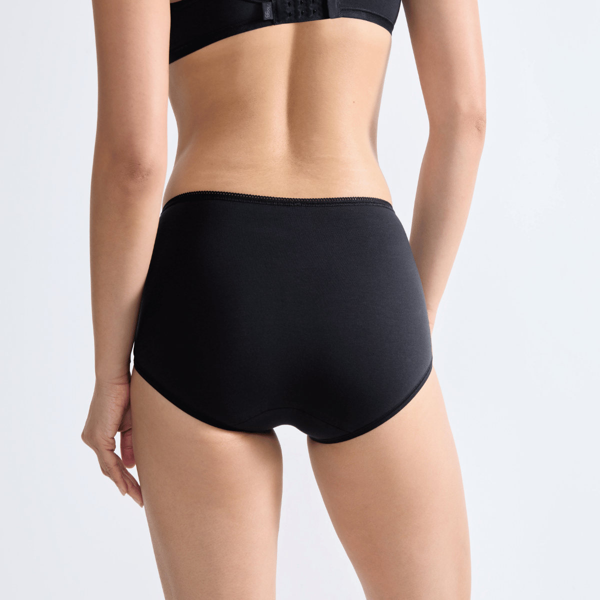 Sloggi 24/7 3-pak midi trusse, sort - 10167221 - 0004 - Black