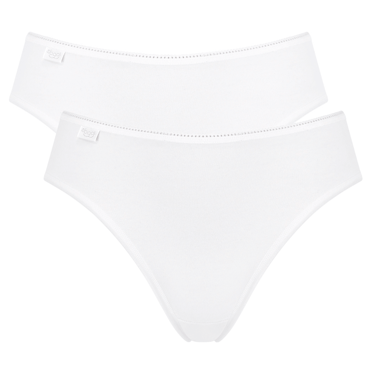 Sloggi 24/7 Cotton 2-Pack tai trusse, hvid - 10168156 - 0003 - White