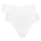 Sloggi 24/7 Cotton 2-Pack tai trusse, hvid - 10168156 - 0003 - White
