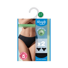 Sloggi 24/7 Cotton 2-Pack tai trusse, sort - 10168156 - 0004 - Black